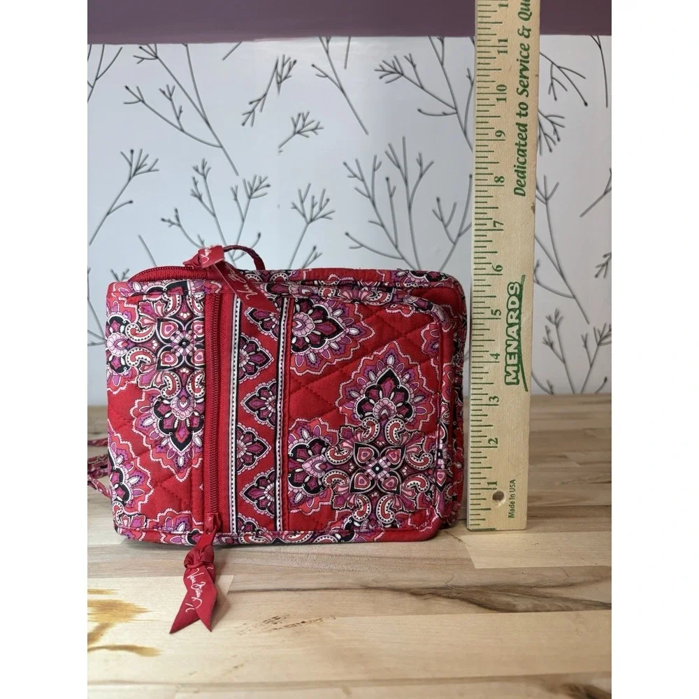Vera Bradley Frankly Scarlet Pattern Mini Crossbody
